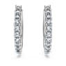Pendientes de aro Eternity, Diamantes creados en laboratorio (peso total de 0,5 quilate), Forma redonda, Grandes, Oro blanco de 18 quilates - Swarovski, 5697775