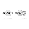 Eternity 솔리테어 스터드 이어링, 랩 그로운 다이아몬드 0.5ct tw, 라운드 쉐입, 18K 화이트 골드 - Swarovski, 5697780