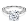 Bague solitaire Eternity, Diamants de synthèse 2,2 ct tw, Forme ronde, Or blanc 18 carats - Swarovski, 5697788