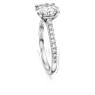 Bague solitaire Eternity, Diamants de synthèse 2,2 ct tw, Forme ronde, Or blanc 18 carats - Swarovski, 5697788
