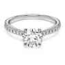 Eternity Solitärring, Im Labor gezüchtete Diamanten 1,2 ct tw, Runde Form, 18K Weißgold - Swarovski, 5697808