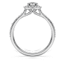 Eternity 헤일로 솔리테어 링, 랩 그로운 다이아몬드 0.8ct tw, 라운드 쉐입, 18K 화이트 골드 - Swarovski, 5697830