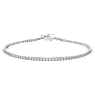 Eternity Tennis bracelet, Lab-grown diamonds 1.5 ct tw, Round shape, 18K white gold - Swarovski, 5697872