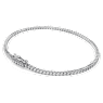 Eternity Tennis bracelet, Lab-grown diamonds 1.5 ct tw, Round shape, 18K white gold - Swarovski, 5697872