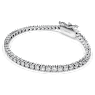 Eternity Tennis bracelet, Lab-grown diamonds 3 ct tw, Round shape, 18K white gold - Swarovski, 5697873