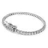 Eternity Tennis bracelet, Lab-grown diamonds 3 ct tw, Round shape, 18K white gold - Swarovski, 5697873