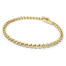 Eternity Tennis bracelet, Lab-grown diamonds 2.5 ct tw, Round shape, 18K yellow gold - Swarovski, 5697874