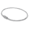 Eternity Tennis bracelet, Lab-grown diamonds 1.5 ct tw, Round shape, 14K white gold - Swarovski, 5697889