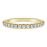 Eternity band ring, Lab-grown diamonds 0.4 ct tw, Round shape, 14K yellow gold - Swarovski, 5698337