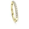 Eternity band ring, Lab-grown diamonds 0.4 ct tw, Round shape, 14K yellow gold - Swarovski, 5698337