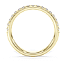 Eternity band ring, Lab-grown diamonds 0.4 ct tw, Round shape, 14K yellow gold - Swarovski, 5698337
