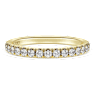 Eternity band ring, Lab-grown diamonds 0.4 ct tw, Round shape, 14K yellow gold - Swarovski, 5698341