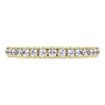 Eternity band ring, Lab-grown diamonds 0.4 ct tw, Round shape, 14K yellow gold - Swarovski, 5698341