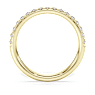 Eternity band ring, Lab-grown diamonds 0.4 ct tw, Round shape, 14K yellow gold - Swarovski, 5698341