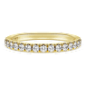 Eternity band ring, Lab-grown diamonds 0.4 ct tw, Round shape, 18K yellow gold - Swarovski, 5698346