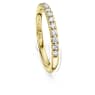 Eternity band ring, Lab-grown diamonds 0.4 ct tw, Round shape, 18K yellow gold - Swarovski, 5698346