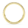 Eternity band ring, Lab-grown diamonds 0.4 ct tw, Round shape, 18K yellow gold - Swarovski, 5698346