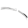 Hyperbola choker, Mixed cuts, White, Mixed metal finish - Swarovski, 5698477