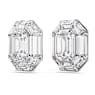 Orecchini a clip Lucent, Taglio ottagonale, Bianchi - Swarovski, 5698525
