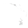 Hyperbola necklace, Mixed cuts, White, Rhodium plated - Swarovski, 5698546