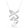 Hyperbola 펜던트, 믹스 컷, 화이트, 로듐 플래팅 - Swarovski, 5698547