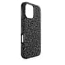 High smartphone case, iPhone® 16, Black - Swarovski, 5698788
