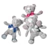 Build-A-Bear Birthstone Bear, Sammlerstück mit Swarovski® Kristallen, Teddybär, April, Silberfarben - Swarovski, 5698809