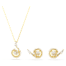 Snake set, Crystal pearl, Mixed cuts, Year of the Snake, White, Gold-tone plated - Swarovski, 5698886