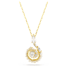 Snake 펜던트, 크리스털 펄, 믹스 컷, 크리스털 펄, 뱀의 해, 화이트, 골드 톤 플래팅 - Swarovski, 5698887