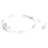 Snake 手鏈, 水晶珍珠, 混合式切割, 蛇年, 白色, 鍍白金色 - Swarovski, 5698889