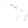 Snake 手鏈, 水晶珍珠, 混合式切割, 蛇年, 白色, 鍍白金色 - Swarovski, 5698889
