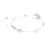 Snake ブレスレット, クリスタル・パール, ミックスカット, 巳年, ホワイト, ロジウム・プレーティング - Swarovski, 5698889