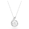 Snake pendant, Mixed cuts, Year of the Snake, White, Rhodium plated - Swarovski, 5698890