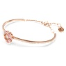 Idyllia bangle, Mixed cuts, Flower, Pink, Rose gold-tone plated - Swarovski, 5699082