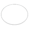 Verižica Eternity, Laboratorijsko gojeni diamanti 7 ct tw, Okrogla oblika, 18-karatno belo zlato - Swarovski, 5699132
