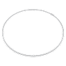 Verižica Eternity, Laboratorijsko gojeni diamanti 7 ct tw, Okrogla oblika, 18-karatno belo zlato - Swarovski, 5699132