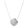 Eternity halo solitaire pendant, Lab-grown diamonds 1 ct tw, Round shape, 18K white gold - Swarovski, 5699183