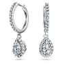 Orecchini pendenti Eternity, Diamanti creati in laboratorio 1,25 ct tw, Forme miste, Oro bianco 18 K - Swarovski, 5699186