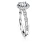 Eternity 헤일로 솔리테어 링, 랩 그로운 다이아몬드 1.33ct tw, 라운드 쉐입, 18K 화이트 골드 - Swarovski, 5699193