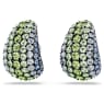 Sublima drop earrings, Round cut, Small, Multicolored, Ruthenium plated - Swarovski, 5699565