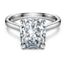 Bague solitaire Eternity, Diamants de synthèse 3 ct tw, Forme octogonale, Or blanc 18 carats - Swarovski, 5699574