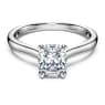 Eternity solitaire ring, Lab-grown diamonds 1 ct tw, Octagon shape, 18K white gold - Swarovski, 5699591