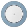 Signum dinner plate, Porcelain, Blue - Swarovski, 5699986