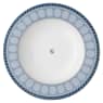 Signum soup plate, Porcelain, Blue - Swarovski, 5699989
