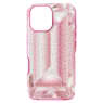 High smartphone case, Crystal print motif, iPhone® 16, Pink - Swarovski, 5700011