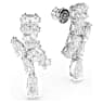 Pendientes Matrix, Tallas mixtas, Blancos, Baño de rodio - Swarovski, 5700418