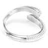 Brazalete Sublima, Perla de cristal, Talla redonda, Blanco, Baño de rodio - Swarovski, 5700923