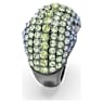 Anello cocktail Sublima, Taglio Round, Multicolore, Placcato rutenio - Swarovski, 5700927
