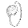 Dextera Asymmetric watch, Swiss Made, Metal bracelet, Silver tone, Stainless Steel - Swarovski, 5700996
