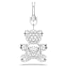 Charm Symbolica, Orso, Bianco, Placcato rodio - Swarovski, 5701277